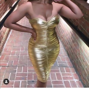 Gold dress